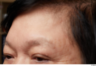 HD Face Skin Tsuda Urara eyebrow face forehead skin pores…